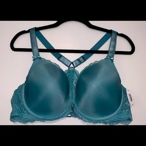 NEW Adore Me Bra 42D Leia Contour Plus Size Lace Racerback in Seafoam Green